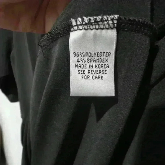 Talbots Vintage Black Dress Size 10 Gathered Wrap Waist Knee Length Half Sleeve - Picture 6 of 7